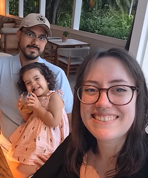 A polaroid of me and my family